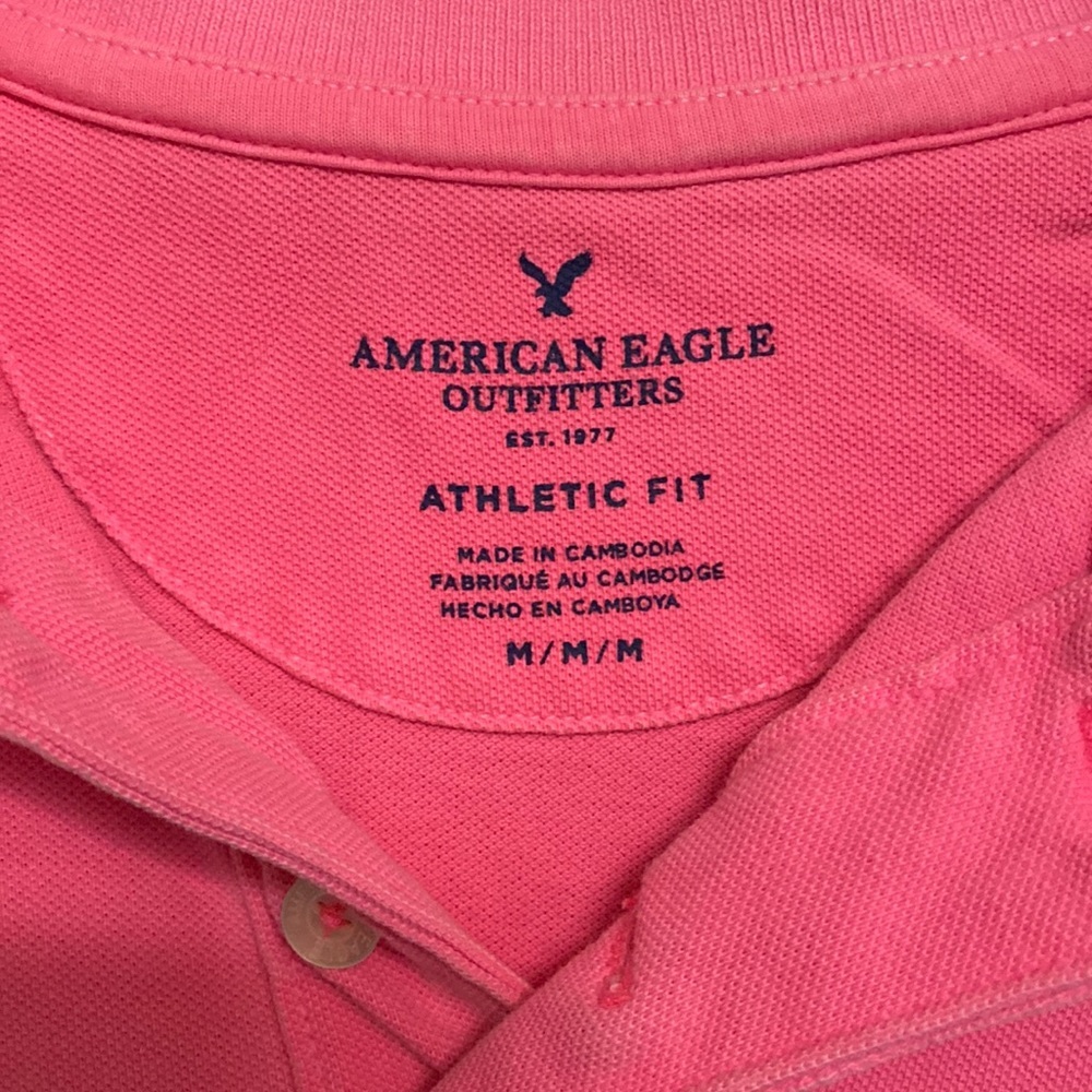Pink athletic fit polo shirt* - Picture 2 of 2